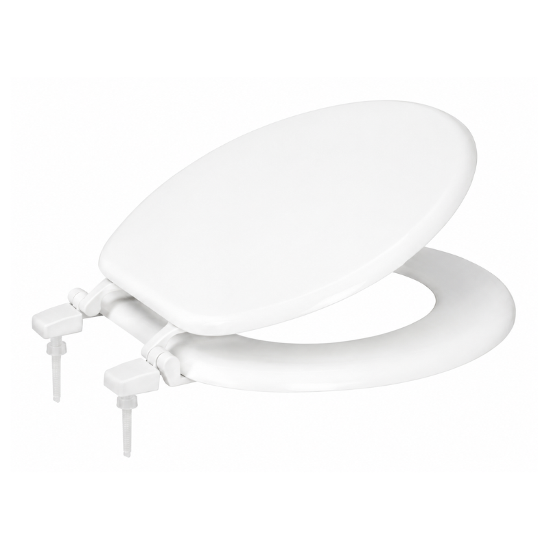 14171 (1) Elegant Home Toiletbril Wit - 17 inch - Afbeelding 1