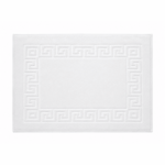 Elegant Home witte badmat 50x75 cm van 100 procent katoen voor badkamer