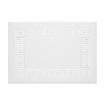 Elegant Home witte badmat 50x75 cm van 100 procent katoen voor badkamer
