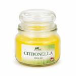 Pan Aromas citronella geurkaars 226 gram in glazen pot met deksel