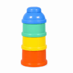 Stapelbare melkpoeder dispenser 3 laags diverse kleuren