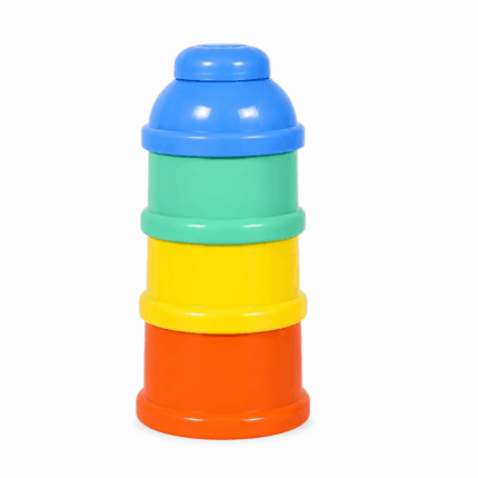 Stapelbare melkpoeder dispenser 3 laags diverse kleuren