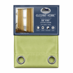 Elegant Home faux silk gordijn met ringen in sage kleur van 147×230 cm. Luxe polyester gordijn met moderne uitstraling voor elke woonruimte.