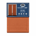 Elegant Home rust faux silk gordijn 147×230 cm op witte achtergrond