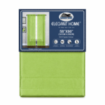 Elegant Home lime faux silk gordijn 147×230 cm op witte achtergrond