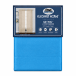 Elegant Home turquoise faux silk gordijn 147×230 cm op witte achtergrond