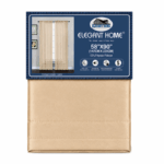 Elegant Home gold faux silk gordijn 147×230 cm op witte achtergrond