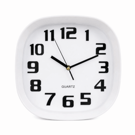 times wandklok 27x27 cm moderne stille klok voor woonkamer en kantoor