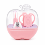 Cutie Baby babyverzorgingsset 5 stuks appelvorm opbergbox nagelverzorging baby set