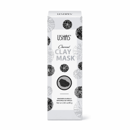 Ushas Clay Mask Charcoal 80 Gram - Diep Reinigend Gezichtsmasker