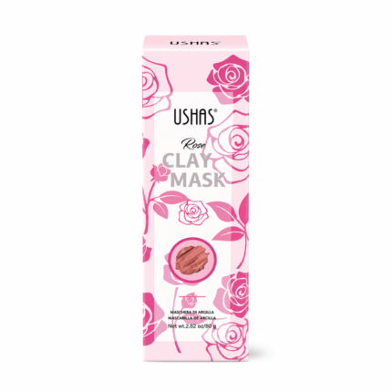 Ushas Clay Mask Rose 80 Gram - Verzorgend Gezichtsmasker