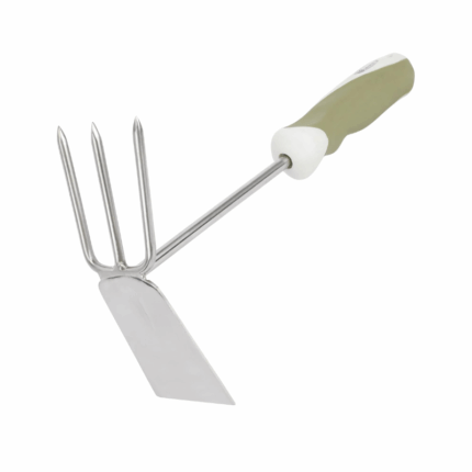 Wonder House 2-in-1 handschoffel met cultivator groen wit ergonomisch tuingereedschap 30.5x19x7 cm
