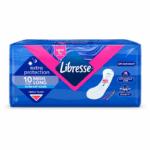 Libresse Maxi Long Heavy Flow maandverband 10 stuks op witte achtergrond