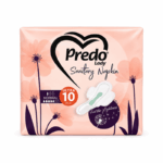 Predo Lady Sanitary Napkin Normal 10 stuks verpakking op witte achtergrond