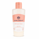 Ultra Compact Intimate Wash van 250 ml voor dagelijkse intieme verzorging op een witte achtergrond.