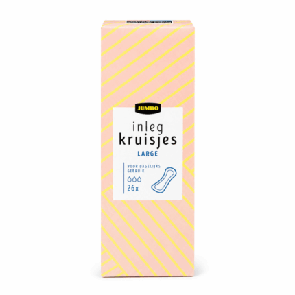 Jumbo Inleg Kruisjes Large 26 Stuks verpakking op witte achtergrond