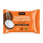 Sence Cleansing Face Wipes Coconut 20 stuks verpakking op witte achtergrond