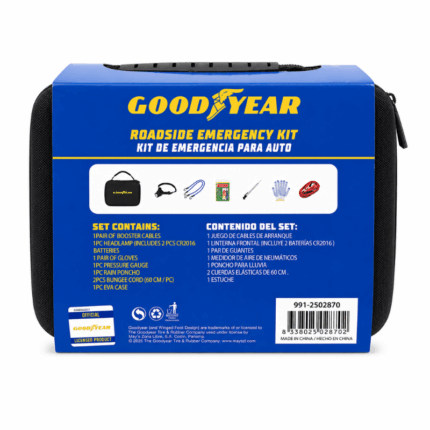 Goodyear Roadside Emergency Kit 9 delige auto noodset in opbergkoffer