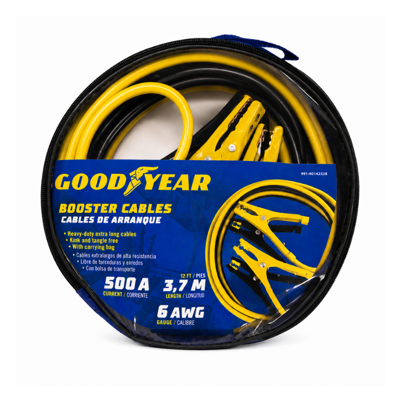 99190142328 Goodyear Booster Cables 500A startkabels van 3.7 meter in draagtas