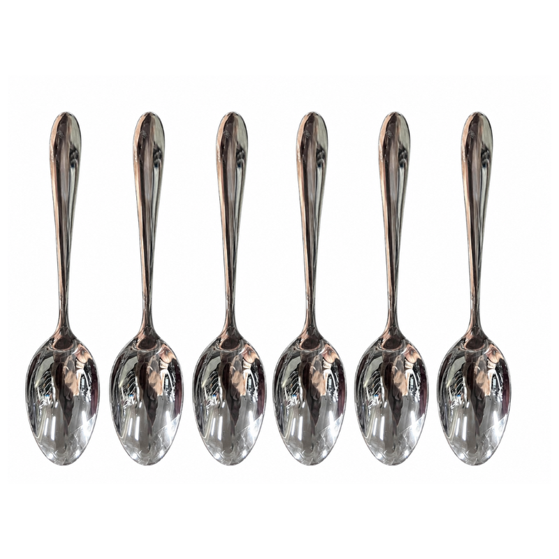 EY1143 Stainless Steel Theelepels Set - 6 Stuks - Afbeelding 1