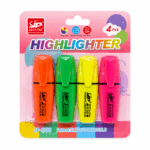 JianPai highlighter set 4 stuks in oranje groen geel en roze