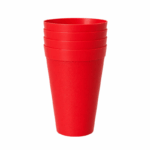 Plastic Drinkbekerset 675 ml - 4 Stuk - Diverse Kleuren - Afbeelding 2