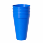 Plastic Drinkbekerset 675 ml - 4 Stuk - Diverse Kleuren