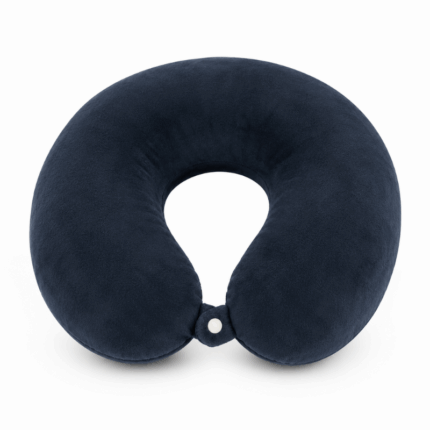 Memory foam reiskussen U-vorm navy comfortabel nekkussen voor reizen
