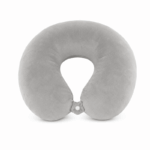Memory foam reiskussen U-vorm grijs comfortabel nekkussen voor reizen