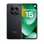 Redmi Note 15 smartphone 8GB 256GB Black voor- en achterkant
