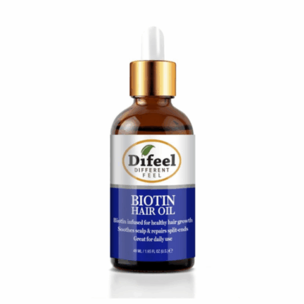 Difeel Biotin Hair Oil 49 ml voedende haarolie voor sterker, glanzend en gezond uitziend haar.